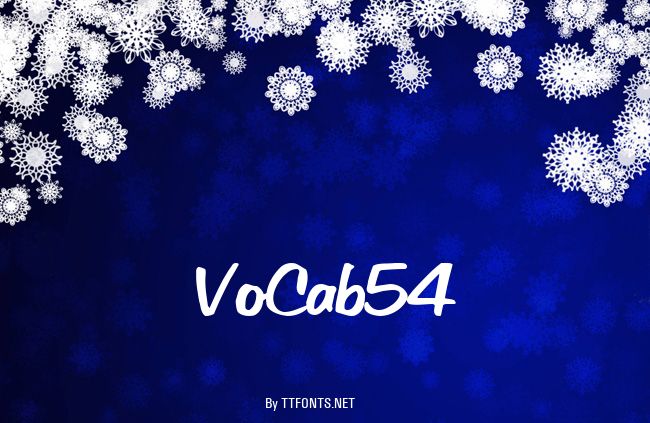 VoCab54 example